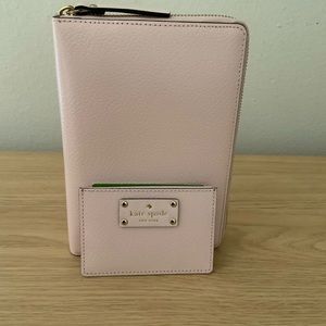Katie Spade Wellesley Zip 6 ring Personal Organizer and wallet in balletslip.